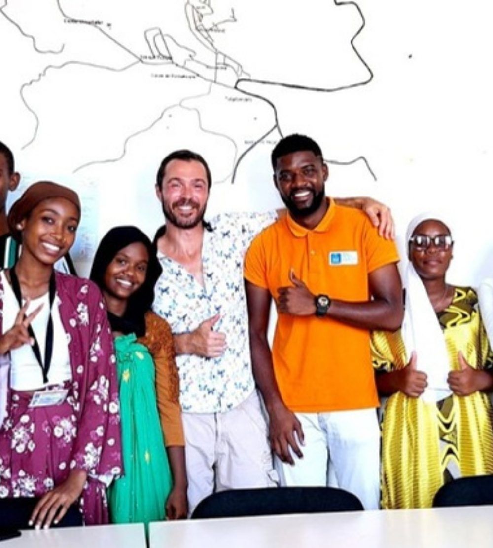 Frédéric Raignault lors d’une action humanitaire à Mayotte
