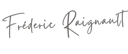 Signature de Frédéric Raignault